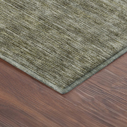 Luxury Washable Indoor/Outdoor Soft Essentials SE1 Green 9' x 12' Rug