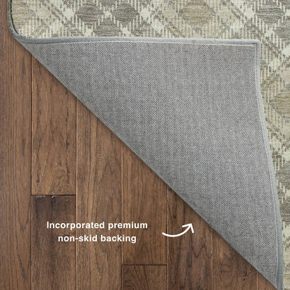 Luxury Washable Indoor/Outdoor Soft Essentials SE3 Brown 9' x 12' Rug