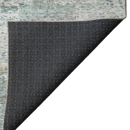 Luxury Washable Indoor/Outdoor Solace Teal 9' x 12' Rug