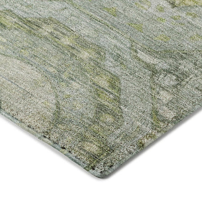 Luxury Washable Indoor/Outdoor Tabrook Sage 9' x 12' Rug