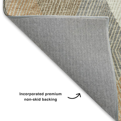 Luxury Washable Indoor/Outdoor The Reserve Copper 9' x 12' Rug