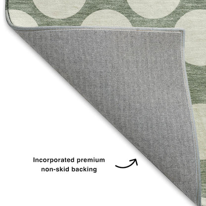 Luxury Washable Indoor/Outdoor The Reserve Sage 9' x 12' Rug
