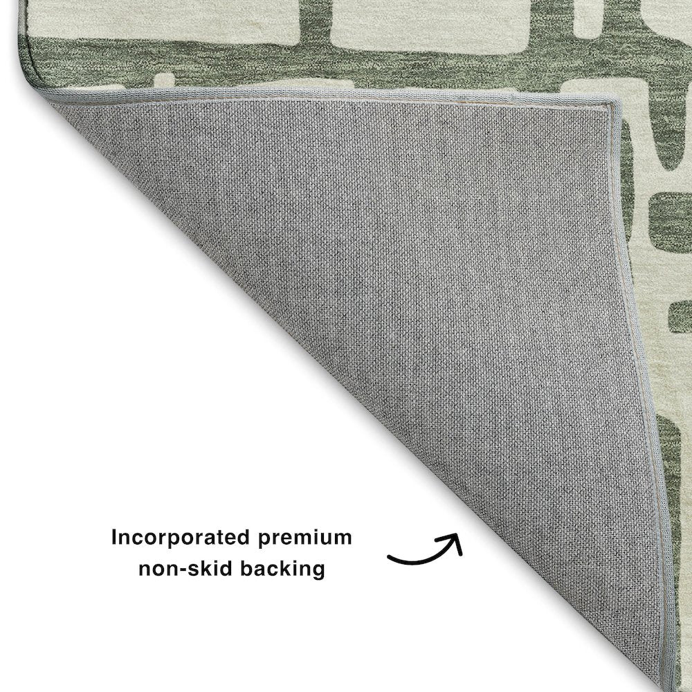Luxury Washable Indoor/Outdoor The Reserve Basil 9' x 12' Rug