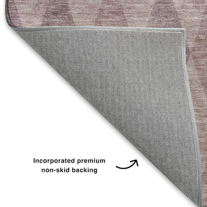 Luxury Washable Indoor/Outdoor The Reserve Blush 9' x 12' Rug