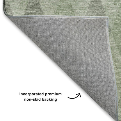 Luxury Washable Indoor/Outdoor The Reserve Fern 9' x 12' Rug
