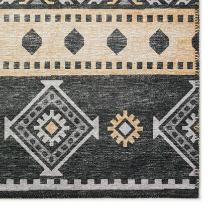 Yuma Gray Transitional Southwest 8' x 10' Area Rug Gray AYU42