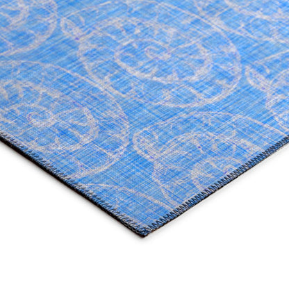 Indoor/Outdoor Seabreeze SZ11 Cobalt Washable 9' x 12' Rug