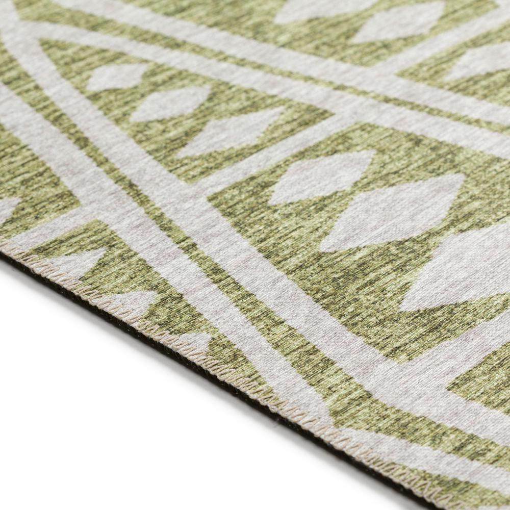 Indoor/Outdoor Sedona SN6 Moss Washable 4' x 4' Round Rug