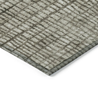 Machine Washable Indoor/Outdoor Chantille Taupe 10' x 14' Rug