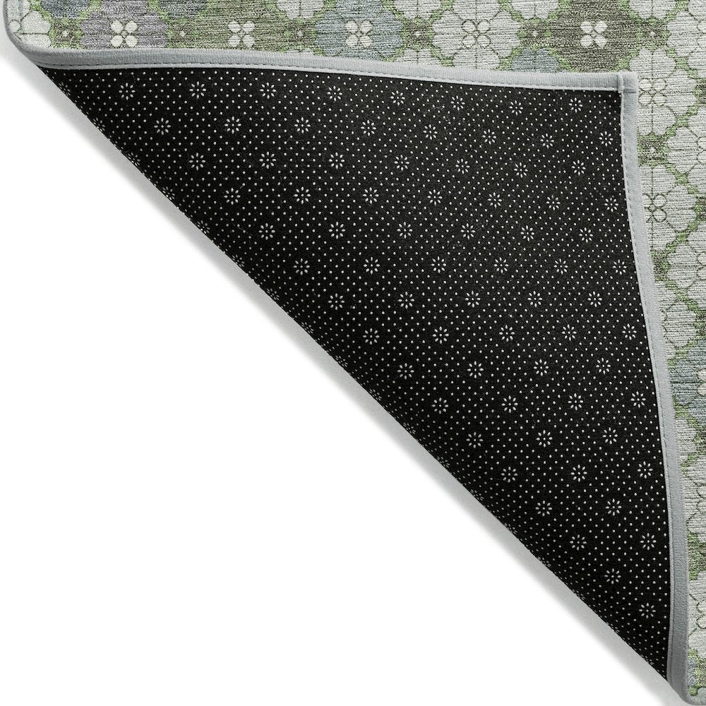 Machine Washable Indoor/Outdoor Chantille Mint 10' x 14' Rug