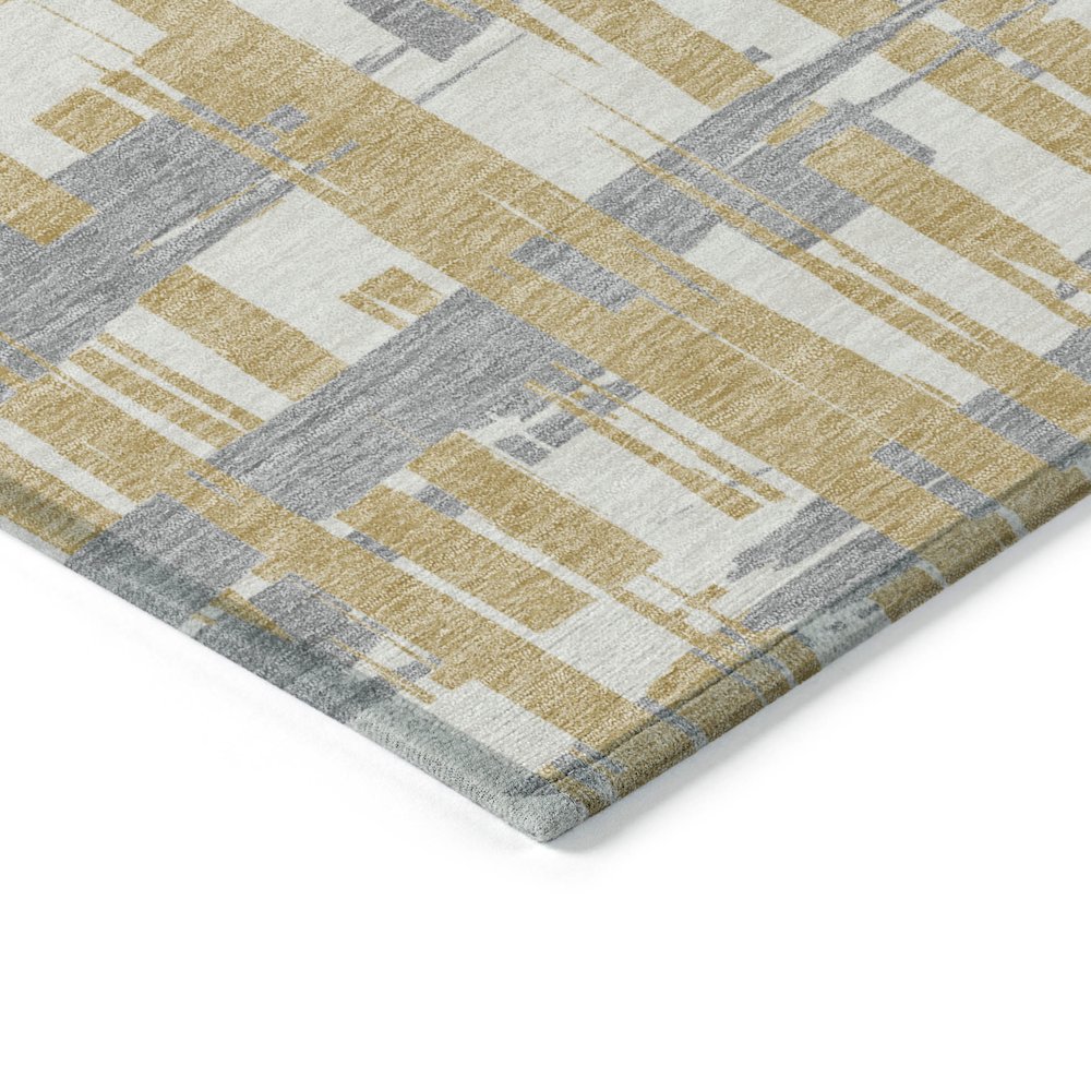 Machine Washable Indoor/Outdoor Chantille Gold 10' x 14' Rug