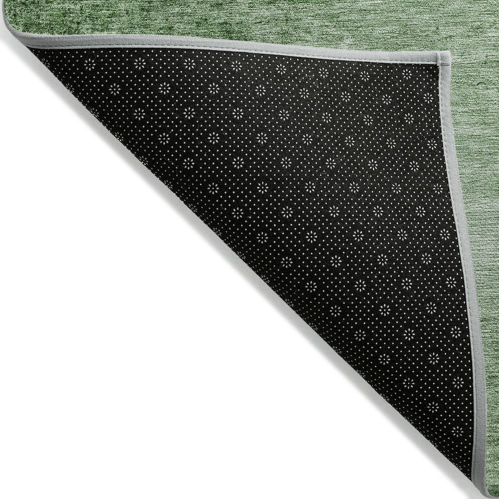 Machine Washable Indoor/Outdoor Chantille Green 10' x 14' Rug