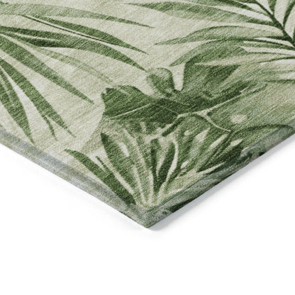 Machine Washable Indoor/Outdoor Chantille Aloe 10' x 14' Rug