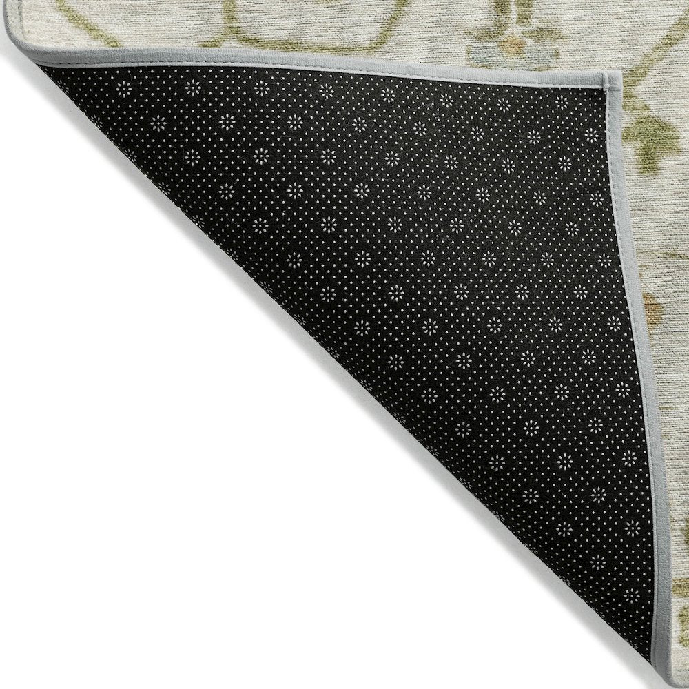 Machine Washable Indoor/Outdoor Chantille Ivory 10' x 14' Rug