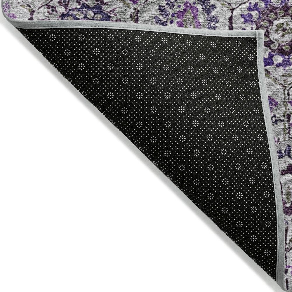 Machine Washable Indoor/Outdoor Chantille Purple 10' x 14' Rug