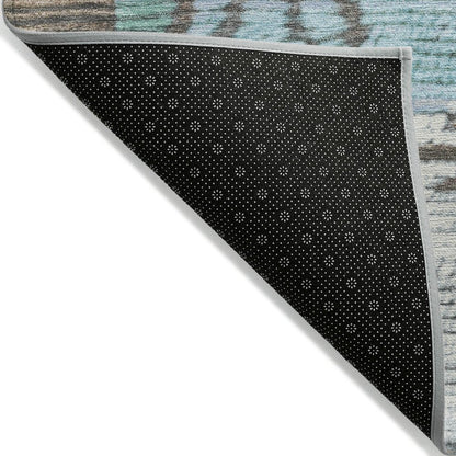 Machine Washable Indoor/Outdoor Chantille Brown 10' x 14' Rug