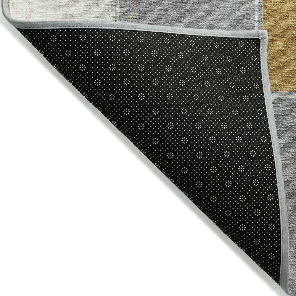 Machine Washable Indoor/Outdoor Chantille Gold 10' x 14' Rug