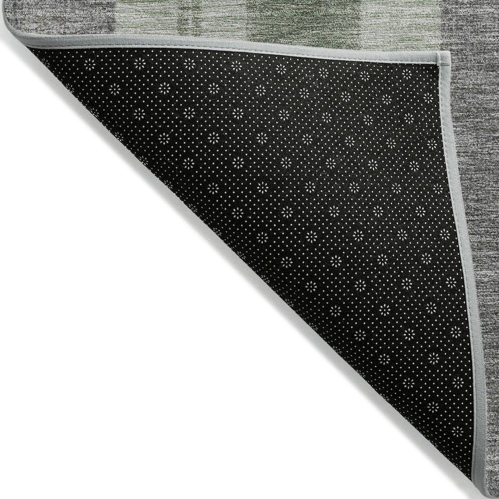 Machine Washable Indoor/Outdoor Chantille Green 10' x 14' Rug
