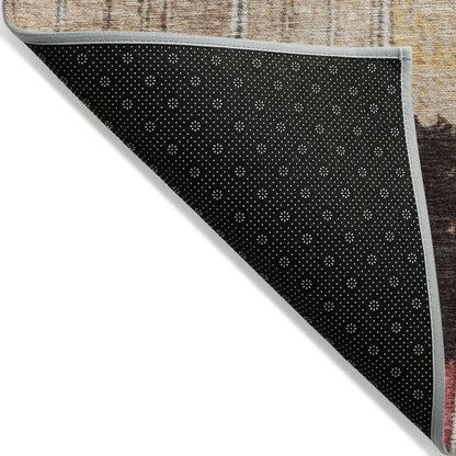 Machine Washable Indoor/Outdoor Chantille Beige 10' x 14' Rug