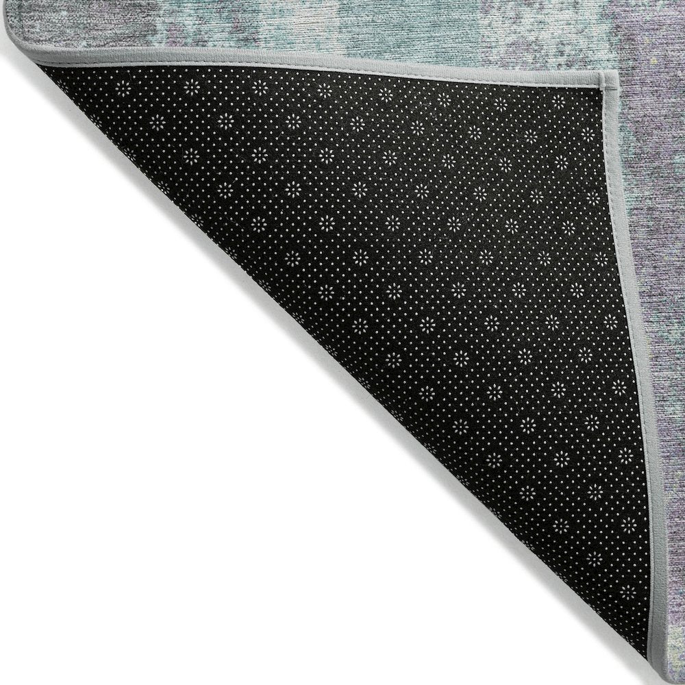 Machine Washable Indoor/Outdoor Chantille Teal 10' x 14' Rug