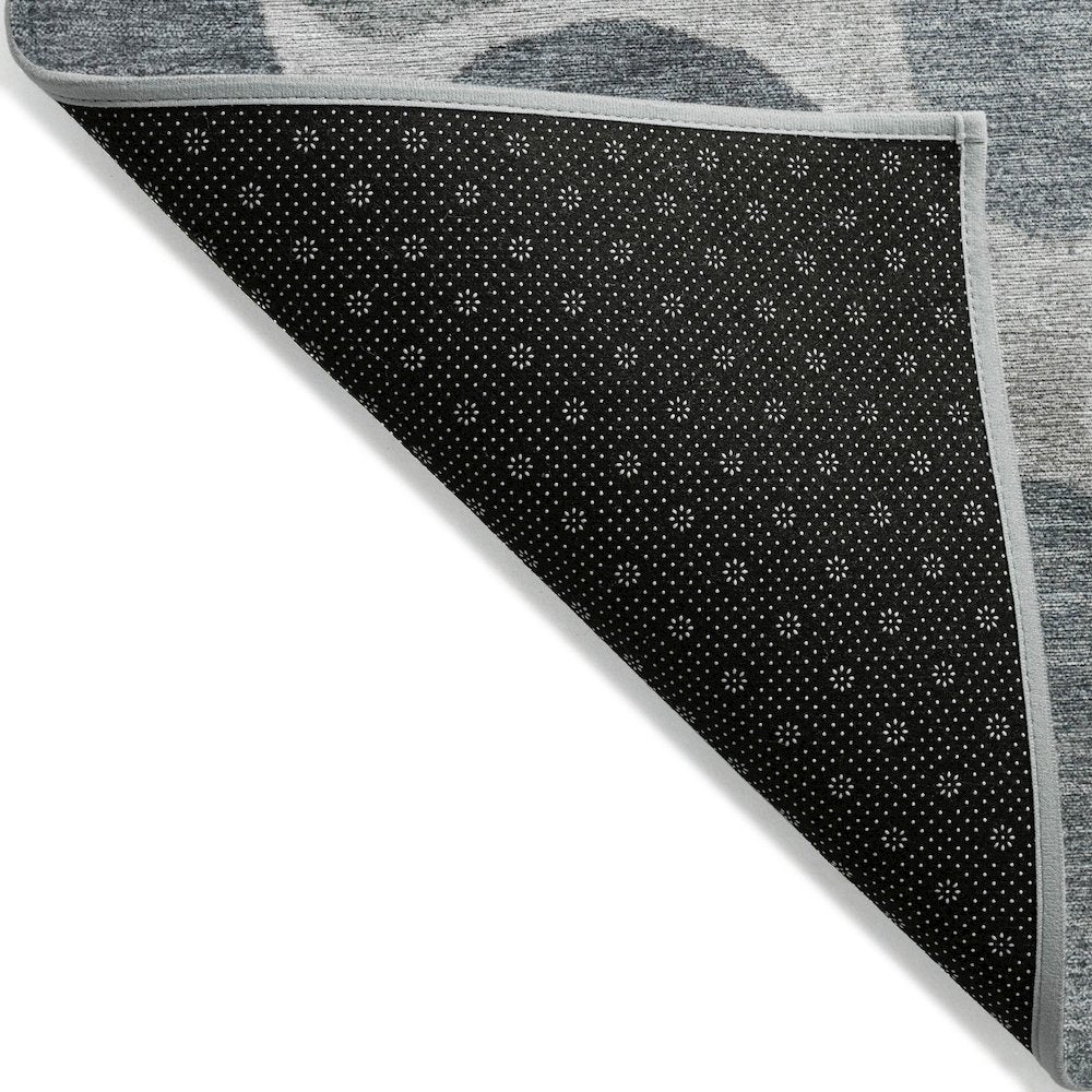 Machine Washable Indoor/Outdoor Chantille Pewter 10' x 14' Rug