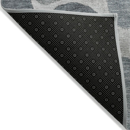 Machine Washable Indoor/Outdoor Chantille Pewter 10' x 14' Rug