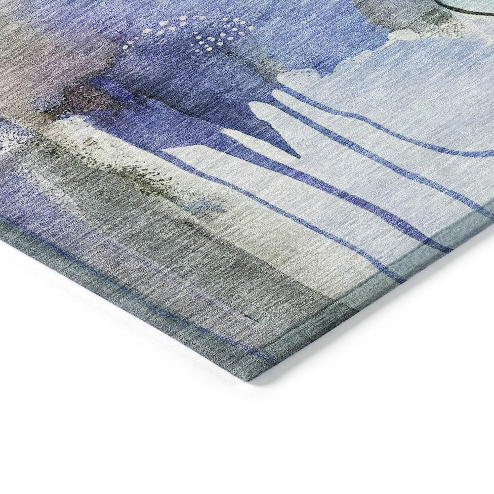 Machine Washable Indoor/Outdoor Chantille ACN2019 Brown 10' x 14' Rug