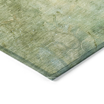 Machine Washable Indoor/Outdoor Chantille ACN2032 Sage 10' x 14' Rug