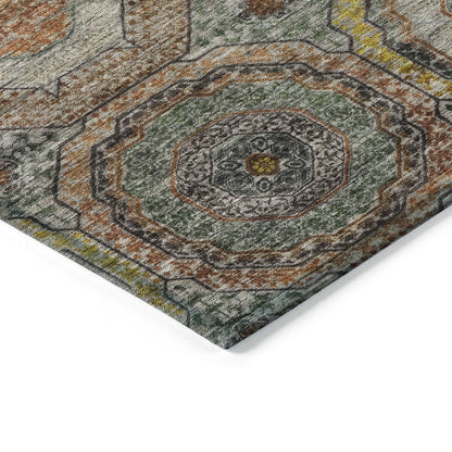 Machine Washable Indoor/Outdoor Chantille ACN2050 Sage 10' x 14' Rug