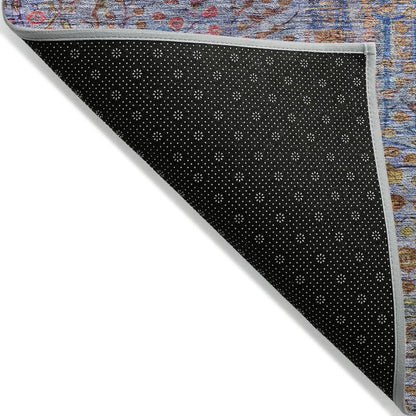 Machine Washable Indoor/Outdoor Chantille ACN2053 Blue 10' x 14' Rug