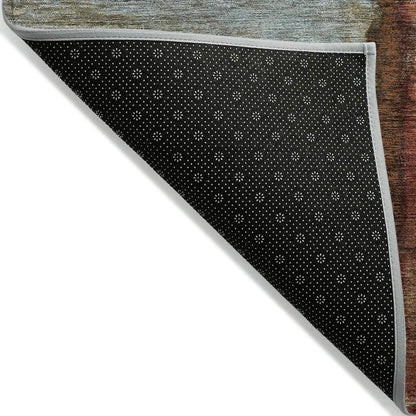 Machine Washable Indoor/Outdoor Chantille ACN2059 Rust 10' x 14' Rug