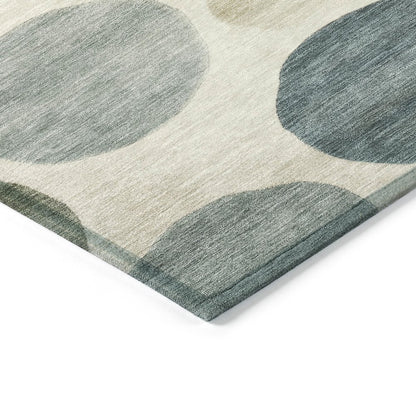 Machine Washable Indoor/Outdoor Chantille ACN2062 Ivory 10' x 14' Rug