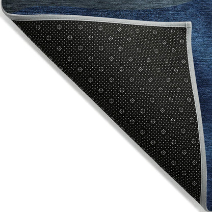 Machine Washable Indoor/Outdoor Chantille ACN2078 Blue 10' x 14' Rug