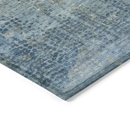 Machine Washable Indoor/Outdoor Chantille ACN2088 Blue 10' x 14' Rug