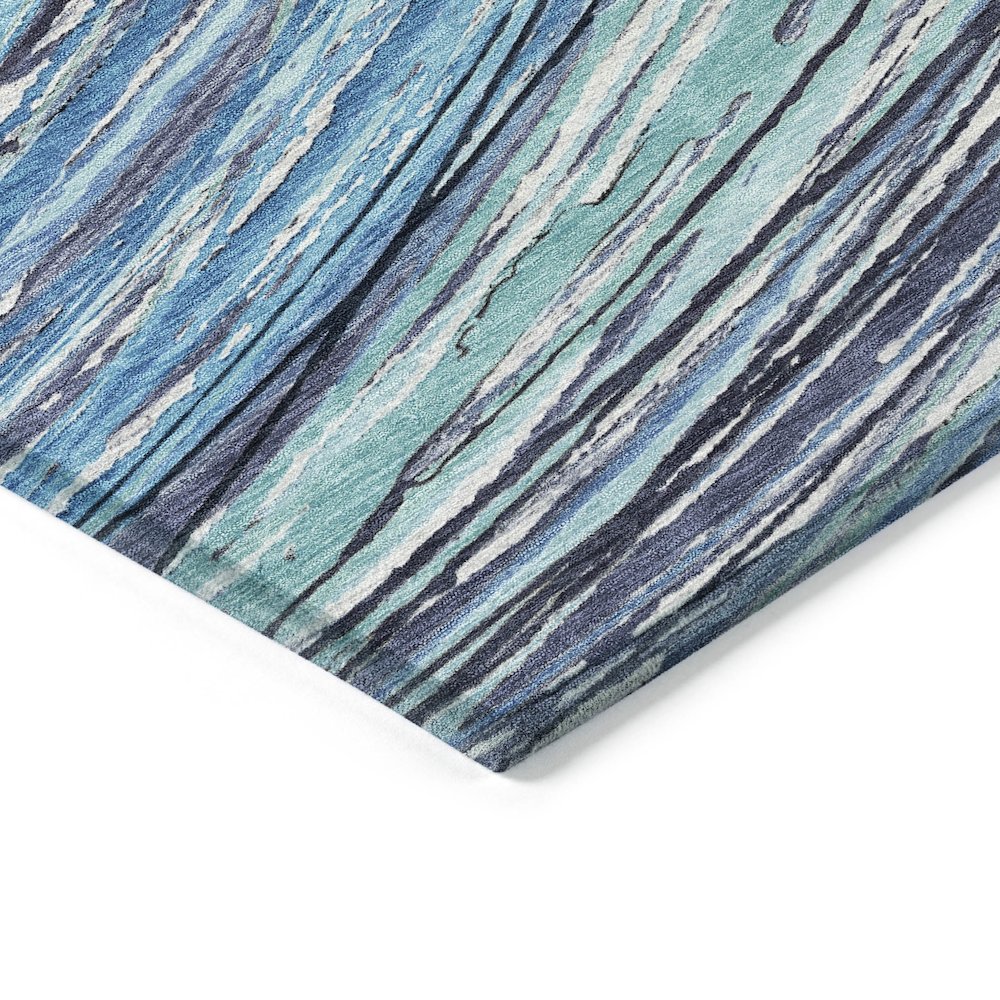Machine Washable Indoor/Outdoor Chantille ACN2094 Blue 10' x 14' Rug