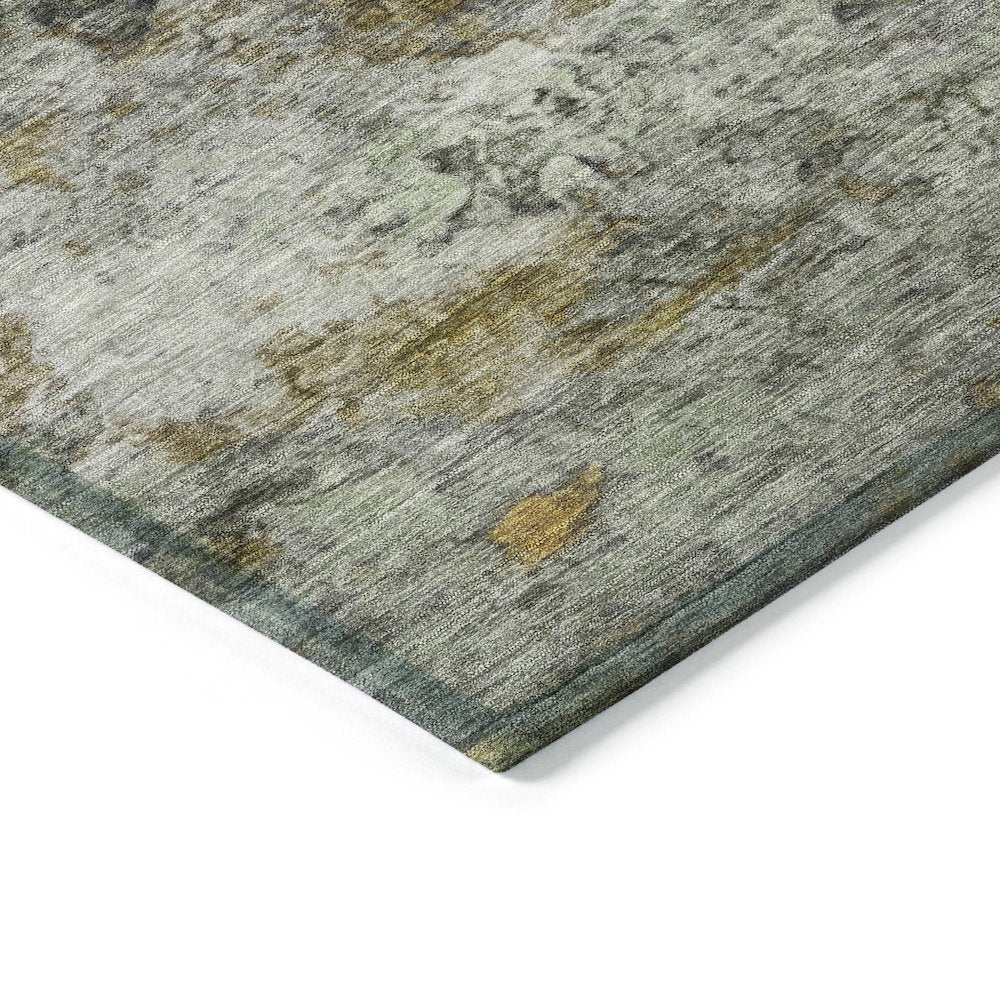 Machine Washable Indoor/Outdoor Chantille ACN2100 Olive 10' x 14' Rug