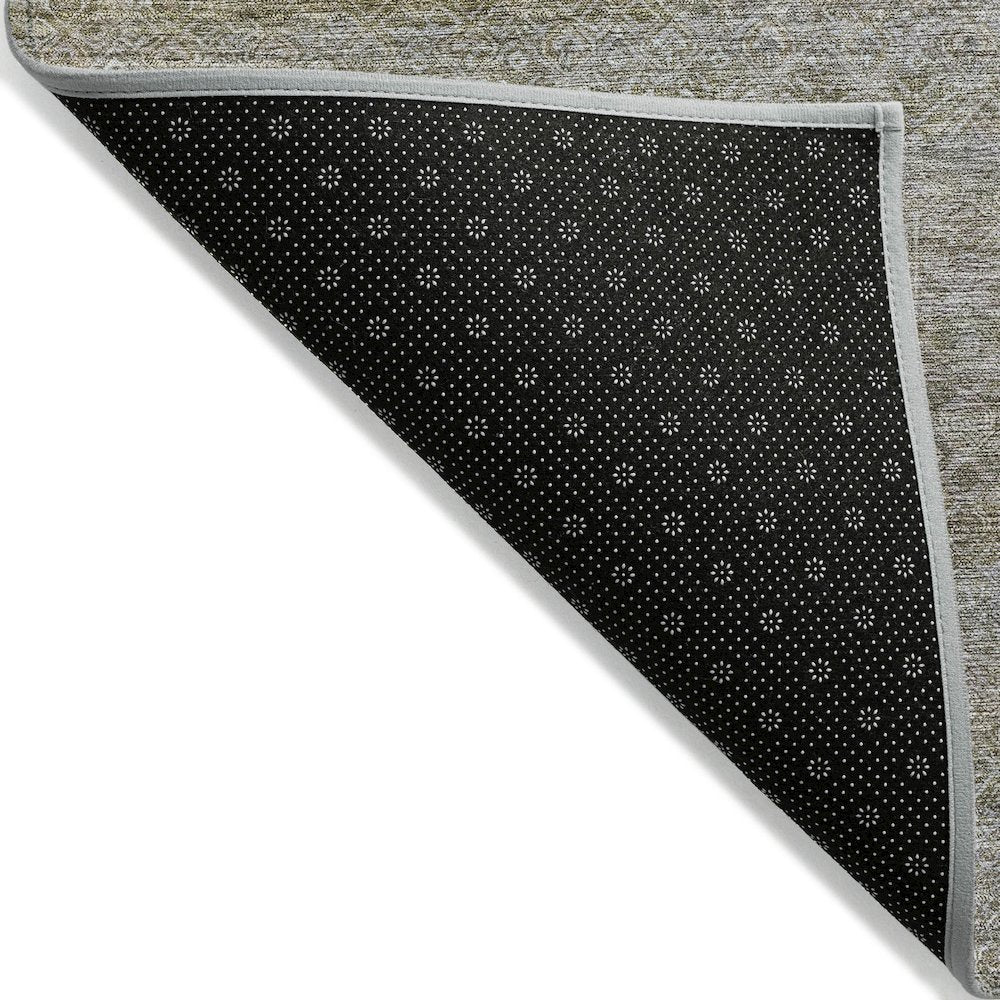 Machine Washable Indoor/Outdoor Chantille ACN2105 Khaki 10' x 14' Rug