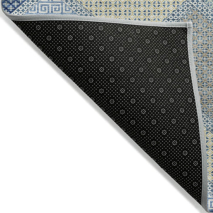 Machine Washable Indoor/Outdoor Chantille ACN2111 Denim 10' x 14' Rug