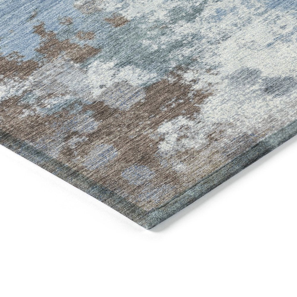 Machine Washable Indoor/Outdoor Chantille ACN2114 Brown 10' x 14' Rug