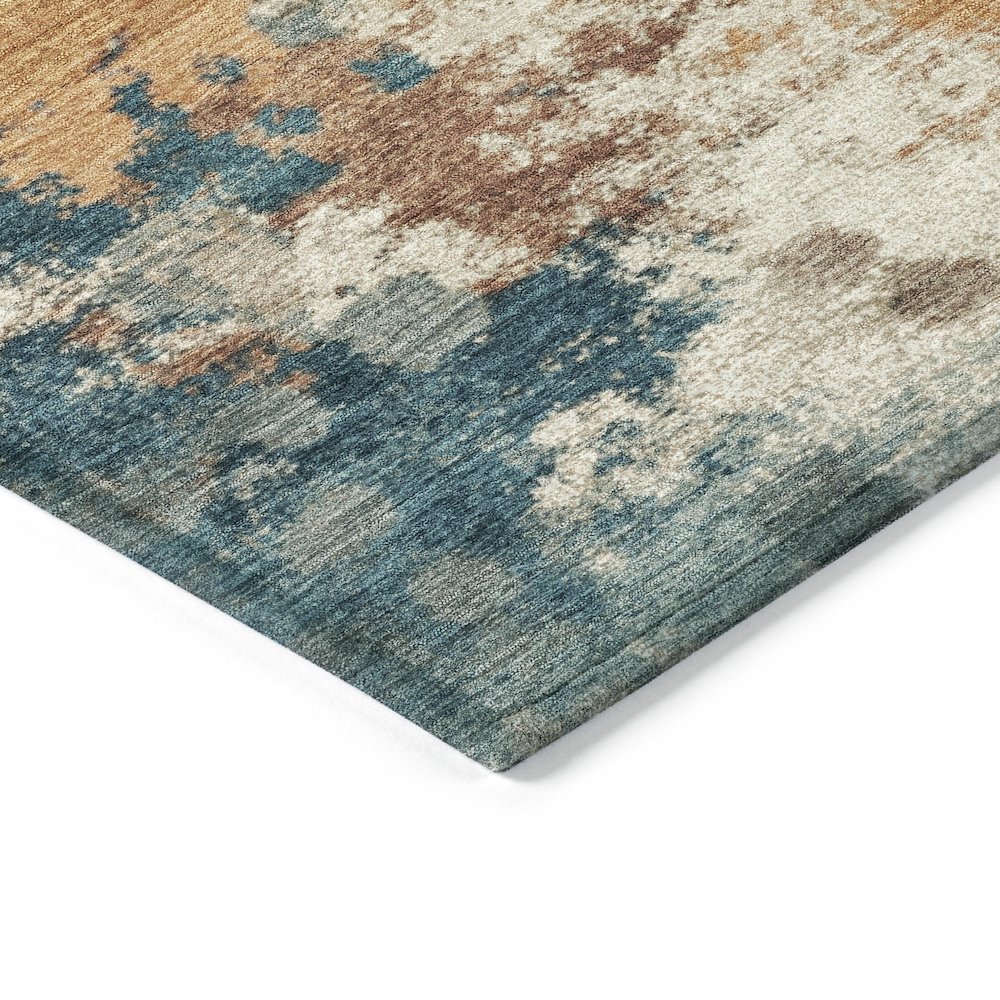 Machine Washable Indoor/Outdoor Chantille ACN2114 Teal 10' x 14' Rug