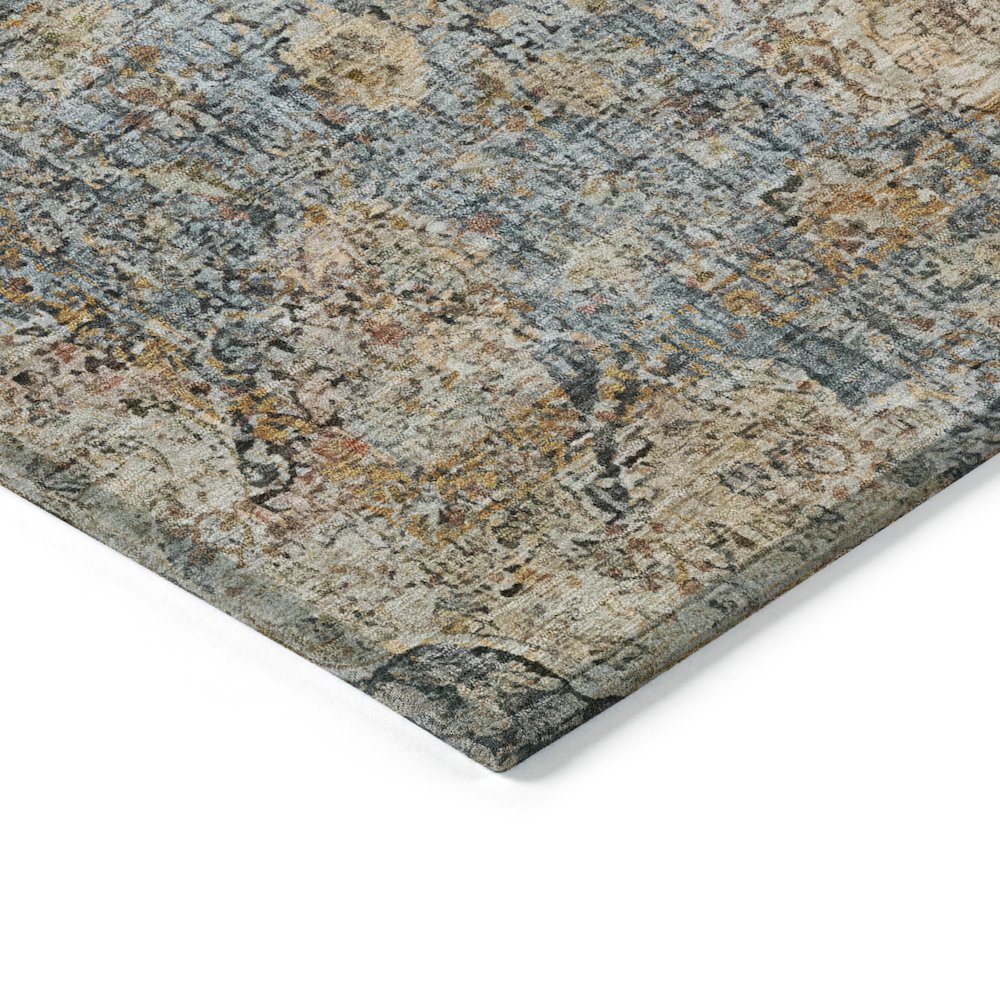 Machine Washable Indoor/Outdoor Chantille ACN2136 Blue 10' x 14' Rug