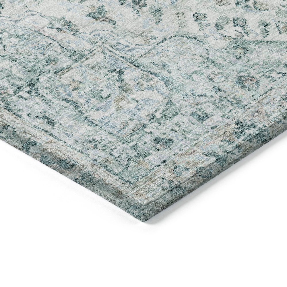 Machine Washable Indoor/Outdoor Chantille ACN2138 Teal 10' x 14' Rug
