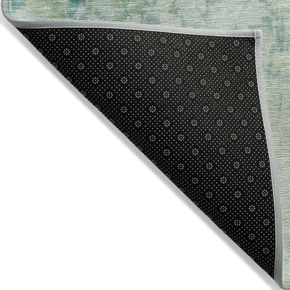 Machine Washable Indoor/Outdoor Chantille ACN2142 Teal 10' x 14' Rug