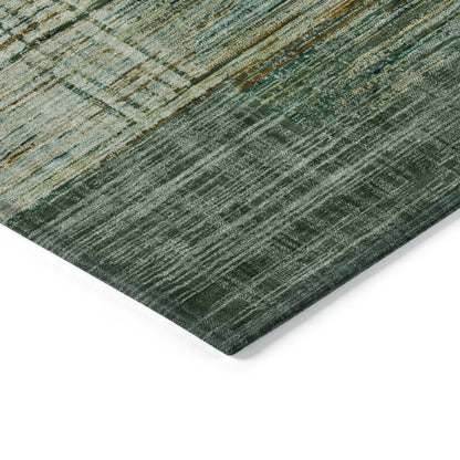 Machine Washable Indoor/Outdoor Chantille ACN2149 Teal 10' x 14' Rug