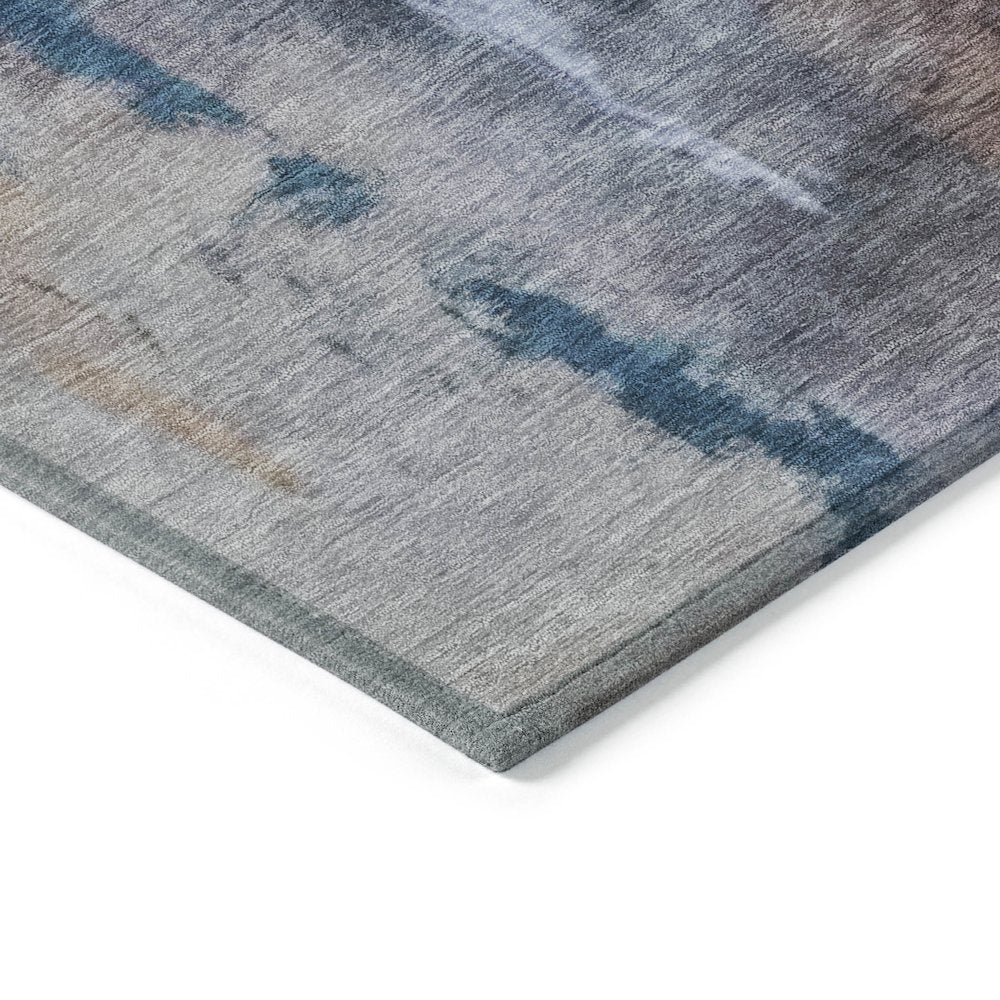 Machine Washable Indoor/Outdoor Chantille ACN2157 Blue 10' x 14' Rug