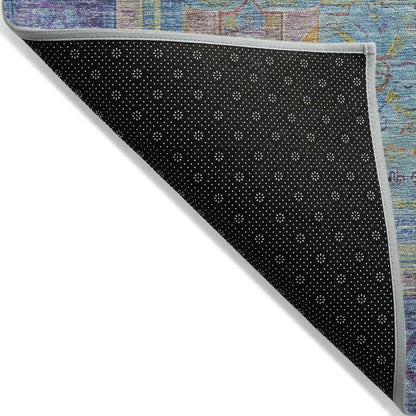 Machine Washable Indoor/Outdoor Chantille ACN2159 Teal 10' x 14' Rug
