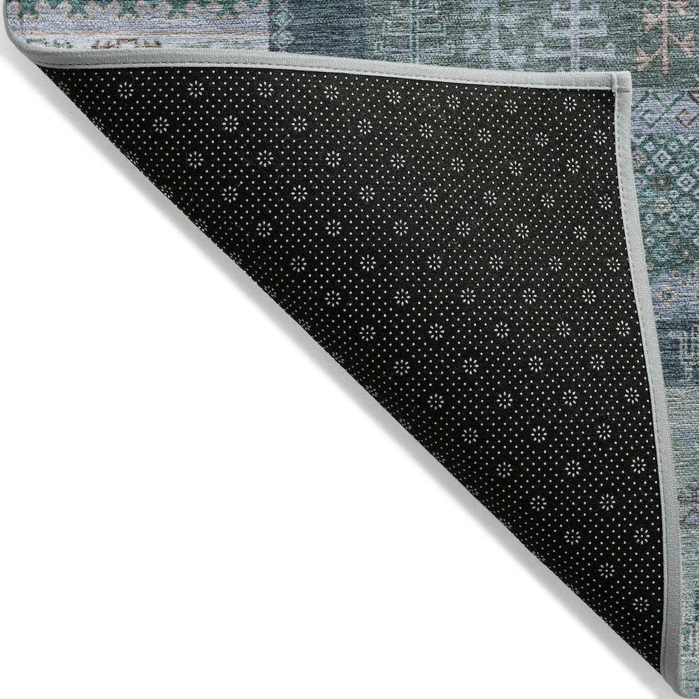 Machine Washable Indoor/Outdoor Chantille ACN2160 Emerald 10' x 14' Rug