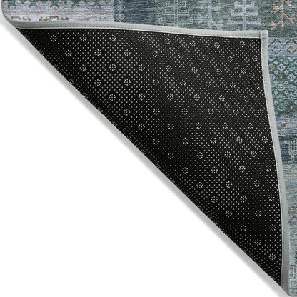Machine Washable Indoor/Outdoor Chantille ACN2160 Emerald 10' x 14' Rug