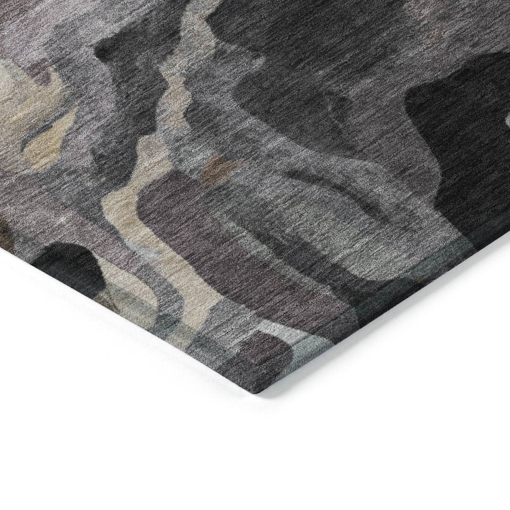 Machine Washable Indoor/Outdoor Chantille ACN2162 Granite 10' x 14' Rug