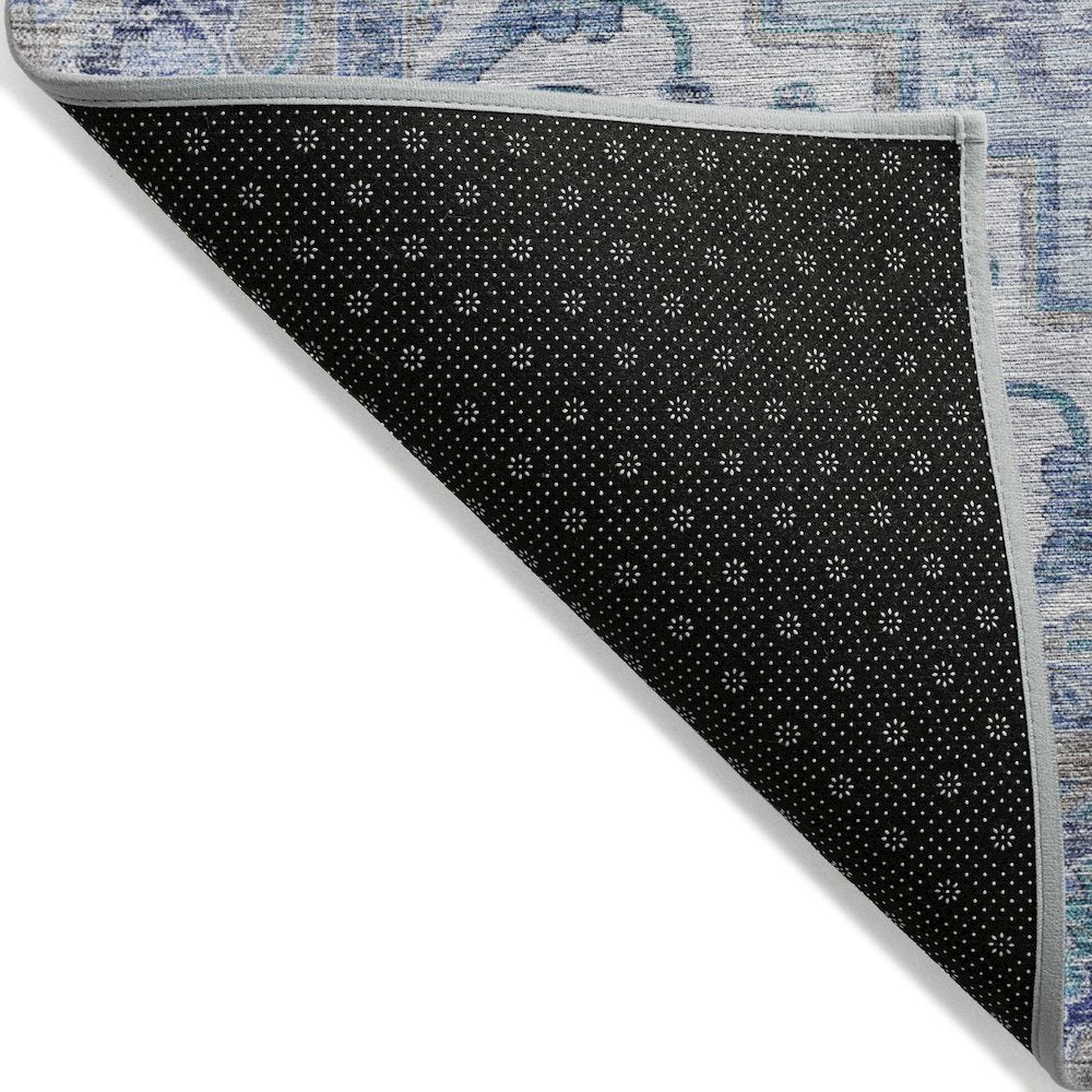 Machine Washable Indoor/Outdoor Chantille ACN2163 Blue 10' x 14' Rug